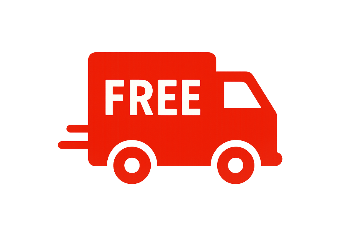 Free Shipping Simple red icon
